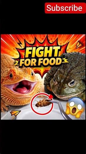 Fight for food🦎vs🐸#Fightforfood#shortsfeed#fightforfood #frog#lizard#animals #shorts#youtubeshorts