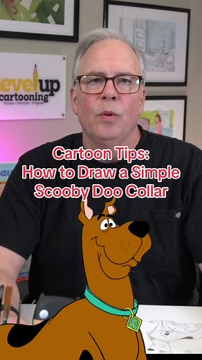 #Cartoon #Tips: #Howto #Draw a Simple Scooby Doo Collar. #Animation #youtube #learnontiktok #share #TV #Tutorial #Fun #drawing #education