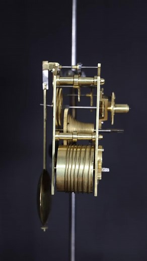 Antique English Single Fusee Clock Movement Restoration