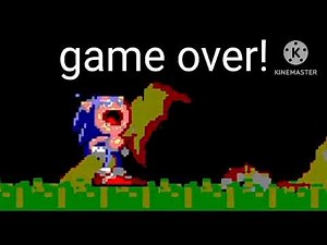 sonic the hedgehog 2: nes bootleg - game over