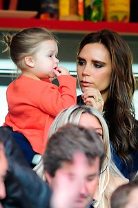 Victoria Beckham And Harper Watch David Beckham's VERY Emotional Last Ever Football Game