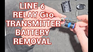 Removing The Battery On My Original Line 6 Relay G10 Guitar Wireless Transmitter