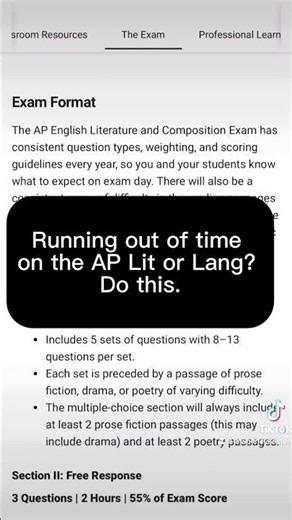 Don't make this mistake if you're running out of time on the AP Lit or Lang exams!