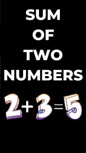 Python program to add two numbers | sum of two numbers #addtion #python3 #pythonytshorts