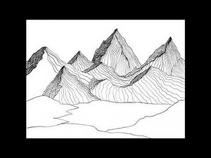 Drawing for Adults | Drawing Landscapes with Contour and Cross Contour Lines