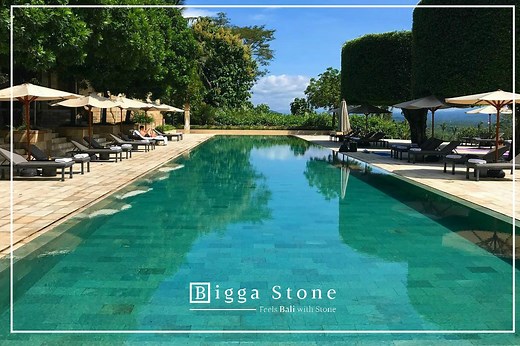 Green Sukabumi Stone - The Best Swimming Pool Tiles - Feels Bali with stone | Bali Natural Stone Supplier