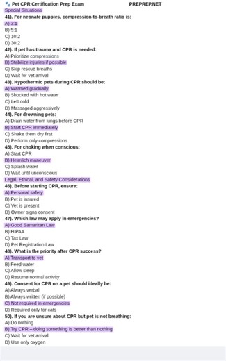 Certificación en Reanimación Cardiopulmonar para Mascotas