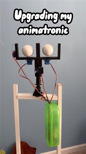 He has Arms!🥳 #animatronic #robot #fnaf #diy #animatronics #animatronictakover