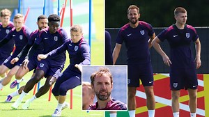 England stars put through their paces in last training session before final