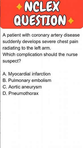 NCLEX Questions and Answers | Cardiovascular System Quiz for Nurses