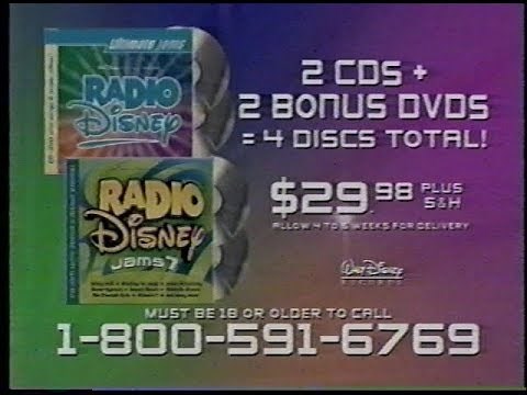 Radio Disney Ultimate Jams + Jams 7 CD Commercial (2005)