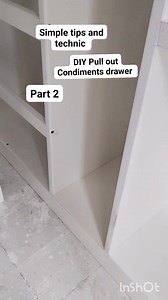 3.8K views · 21 reactions | DIY Pull out Condiments drawer Installation Part 2 #regwoodworks #tipsandtechnic #pulloutcondiments #modularexpert #modular #masterpiece #diy #Laminated #followformore | Regie Chico | Facebook