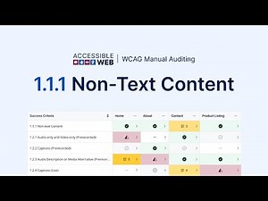 Testing WCAG 1.1.1 Non-Text Content | WCAG Manual Auditing Tutorials