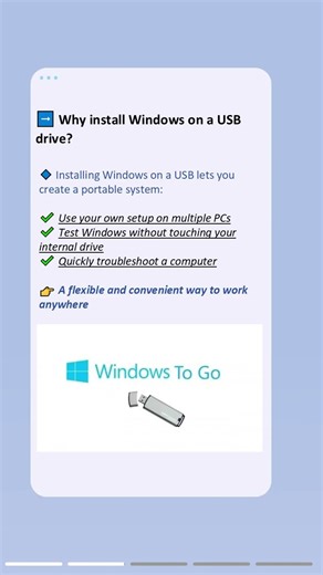 Install Windows on a USB Drive