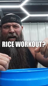 Rice Bucket Training? 🤨 This is an insane workout for your hand, wrist, and forearm! Check out professional armwrestler Monster Michael Todd in action training to make another run at a world championship 💪 #strength #challenge #armwrestling | Monster Michael Todd