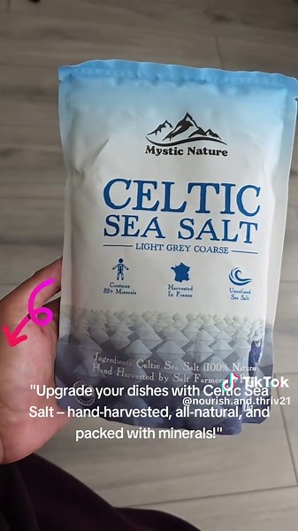 Level up your cooking game with natural, mineral-packed Celtic Sea Salt 🌊✨