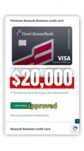 Get $20,000 business credit without income proof