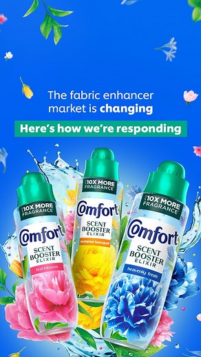Unilever on Instagram: "Unilever scientists have developed a unique formulation for Comfort’s new Scent Booster Elixir range to meet the consumer demand for more sophisticated, longer-lasting and nature-inspired fragrances in laundry. Its concentrated transparent liquid is infused with tiny beads that dissolve easily, leaving no residue even in short cold cycles. And as it’s designed to go in the washing machine’s dispensing drawer rather than the drum, more fragrance is deposited on the clothes