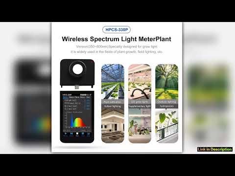 HPCS330P Spectrometer Light Spectrum Analyzer PPFD PAR Meter Wireless Bluetooth Connection Enhanced