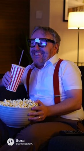 playing a nerd eating popcorn fanmade meme by sora