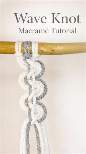 Wave Knot | Macramé Square Knot Variation