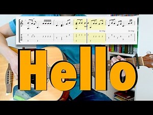 Adele - Hello (fingerstyle cover, tab)