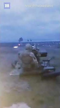 Moment Ukraine shoot down Russian cruise missile with high calibre ZU-23-2 anti-aircraft gun