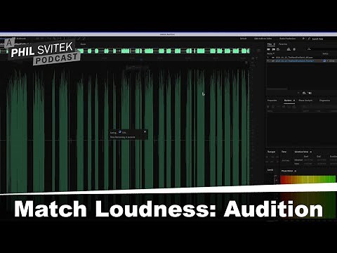 How To Match Audio Volume/Loudness Using Adobe Audition