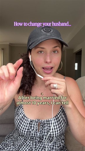 You cannot change your husband!! You can communicate. You can encourage. You can tell him what you need. You can even be the catalyst that makes him stop and think. But ultimately, lasting change has to come from within him 🙏🏼 The more I’ve tried to force change in my husband, the more I’ve realized that I can actually get in the way of the very thing I’m praying for. There is a time to speak, and there is also a time to get quiet. To self-reflect. To work on the things God has put in front of
