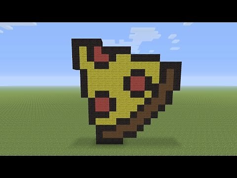 Minecraft Pixel Art - Pepperoni Pizza Slice