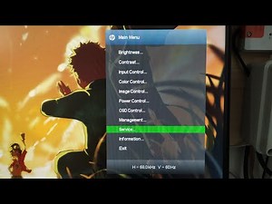 HP monitor service mode/menu (Pavilion 24cw)