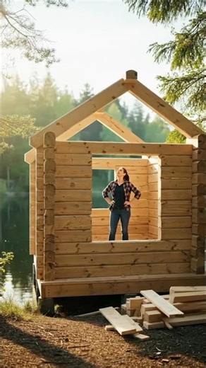 Building a Floating Cabin in Minecraft | Best Floating House Build