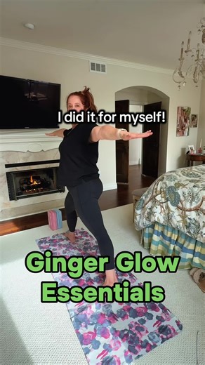 Ginger Glow Essentials— I did it for myself. Lately that looks like slower mornings, gentle movement, and choosing pieces that don’t distract me from being in my body. I’ve been living in these leggings for Yoga because they move with me, no adjusting, no fuss, just comfort. They’re from Halara (booty-lift style) if you’re wondering. Happy to share if you ask or you can click the cart below. #wellness #healthandwellness #mindset #lifestyle #gingerglowguide