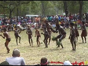 Mornington Island dancers at Laura Festival, Australia