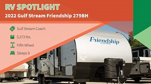 The affordable Friendship travel trailers by Gulf Stream deliver top quality construction and comfortable interiors for those looking to enjoy the great outdoors. | Campers Inn RV