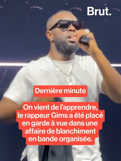 On vient de l’apprendre, le rappeur Gims a été placé en garde à vue dans une affaire de blanchiment en bande organisée. #gims