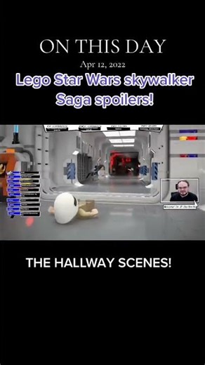 Even Lego knows Hallway scenes rock (Lego Star Wars skywalker saga reupload)
