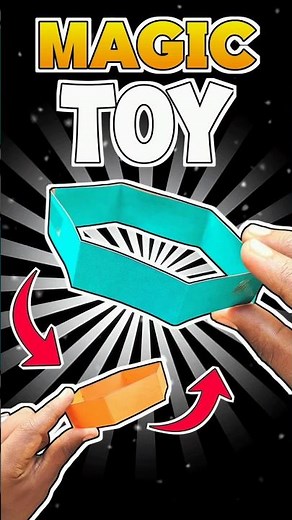 DIY Paper Magic Toy | Easy Origami Trick ✨🌀 #PaperMagic #DIY #Origami
