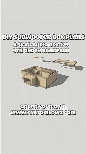 Build your own subwoofer box! 2 Skar Audio DDX 12s 4th order Bandpass #doityourself