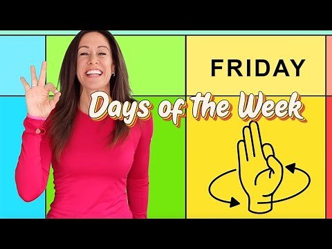 Friday In Sign Language Days of the Week Song for Children, Kids and Toddlers by Patty Shukla