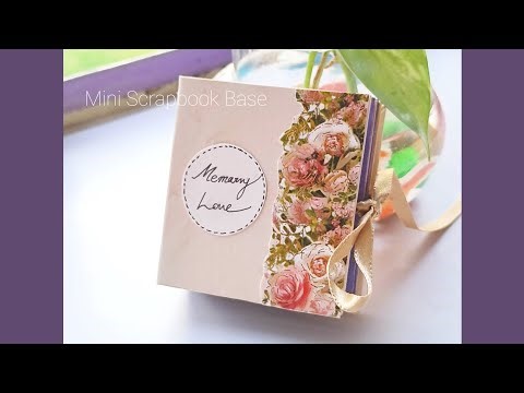Mini scrapbook base tutorial | Very easy to craft