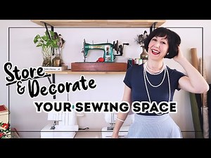 How to STORE AND DECORATE YOUR SEWING supplies for your ultimate sewing space! Sew Organized Phase 3