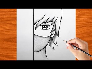 How to Draw an Anime Face - Step by Step Anime Face Drawing - Easy Anime Drawings