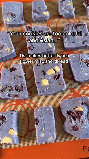 Butterfly Pea Flower Miso Shortbread Recipe