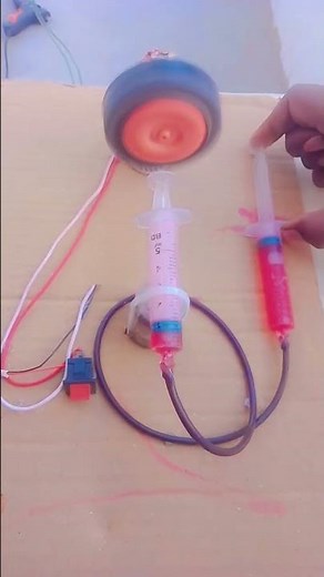 How Hydraulic break system work #experiment #schoolproject