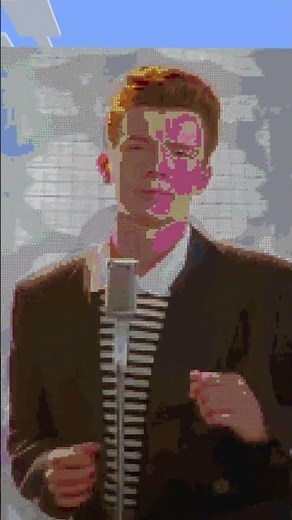 Rick Roll - Minecraft Pixel Art