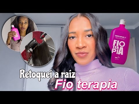 RETOQUE DA PROGRESSIVA FIOTERAPIA - cabelo crespo com fio terapia