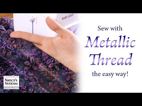 The Absolute Best Way to Sew with Metallic Thread