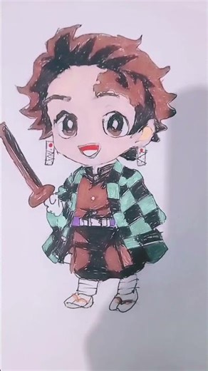 anime colour pen drawing 😏😏😏😏🤗