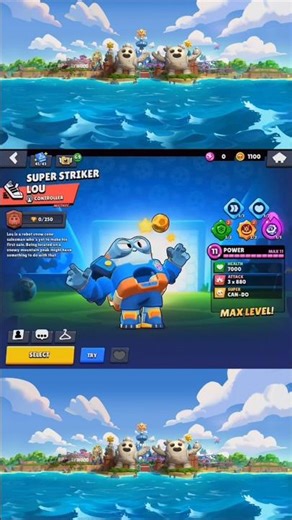 Super Striker Lou Skin and Effects! ⚽ #brawlstars
